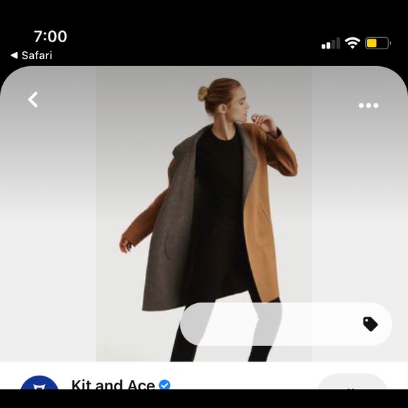ISO - Kit and Ace turnaround jacket in a 2/4, XS/S. TYIA. - Picture 1 of 1